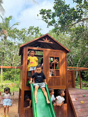 Safe outdoor playground